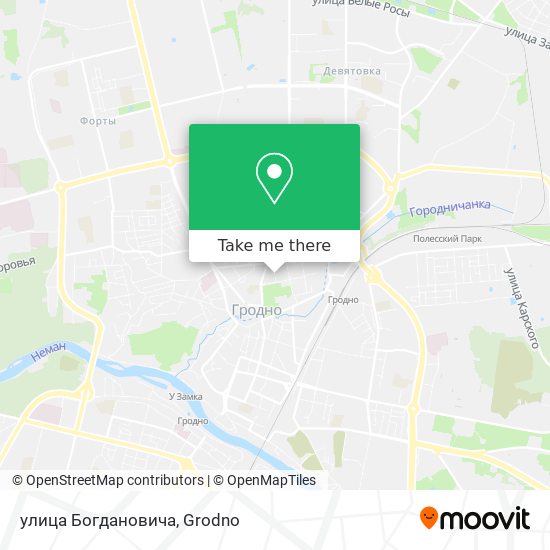 улица Богдановича map