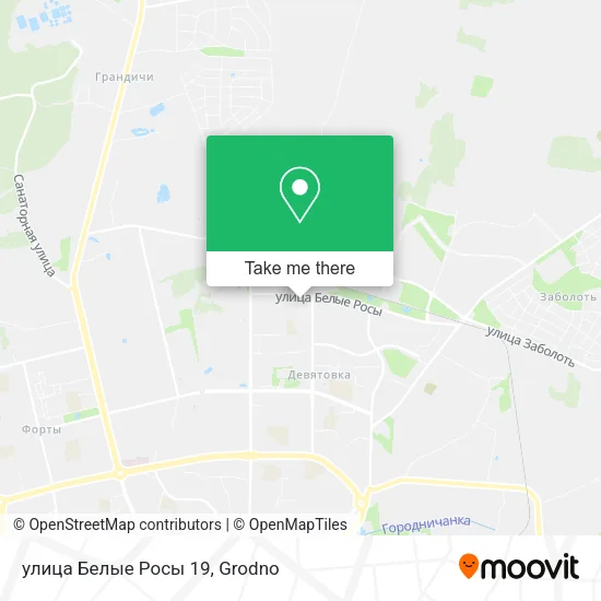 улица Белые Росы 19 map