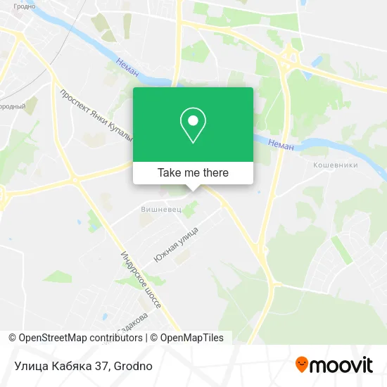Улица Кабяка 37 map