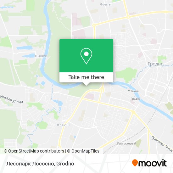 Лесопарк Лососно map