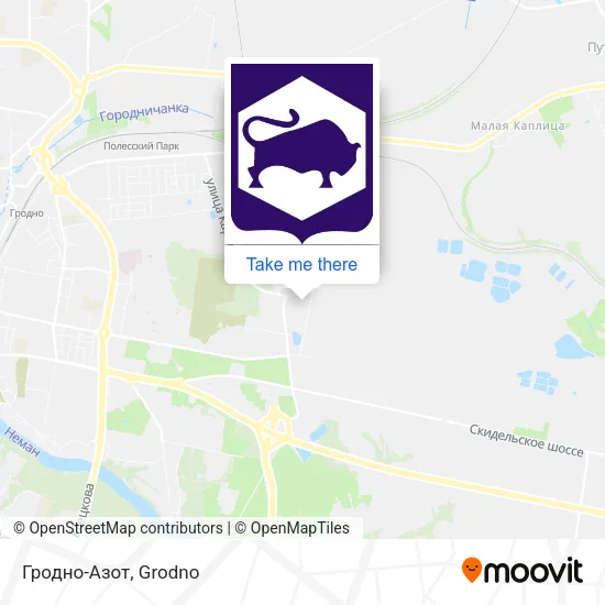 Гродно-Азот map