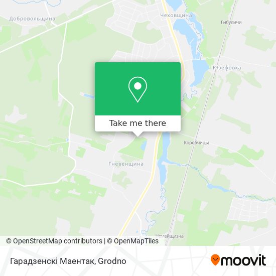 Гарадзенскi Маентак map