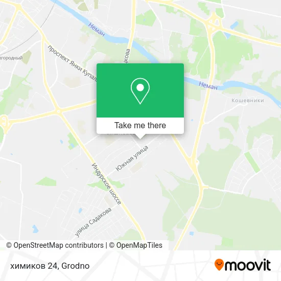 химиков 24 map