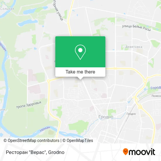 Ресторан "Верас" map