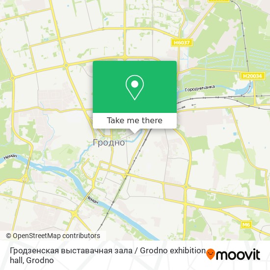 Гродзенская выставачная зала / Grodno exhibition hall map