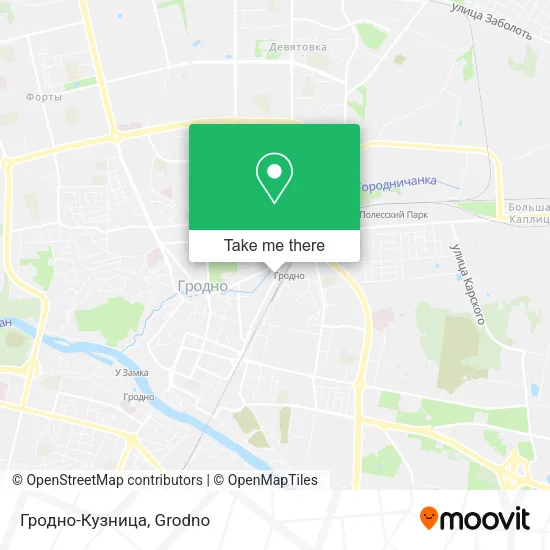 Гродно-Кузница map