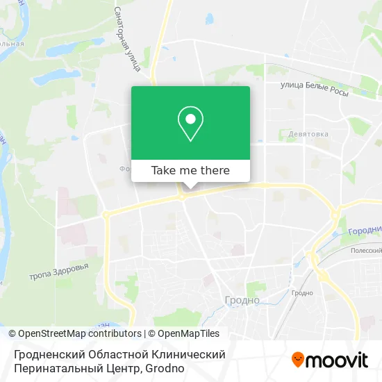 Гродненский Областной Клинический Перинатальный Центр map