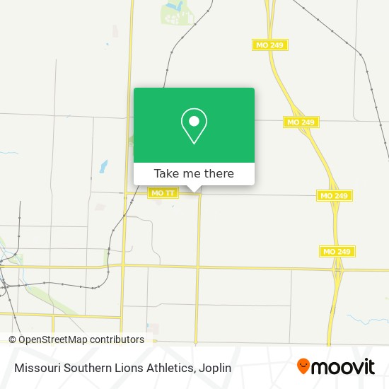 Missouri Southern Lions Athletics map