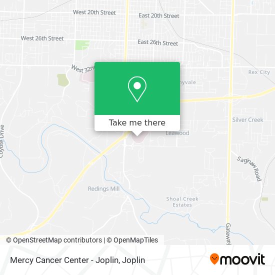 Mapa de Mercy Cancer Center - Joplin