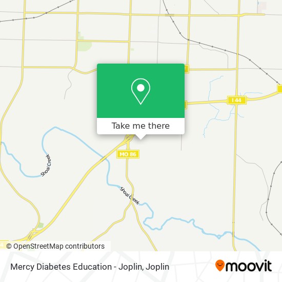 Mapa de Mercy Diabetes Education - Joplin