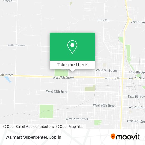 Walmart Supercenter map