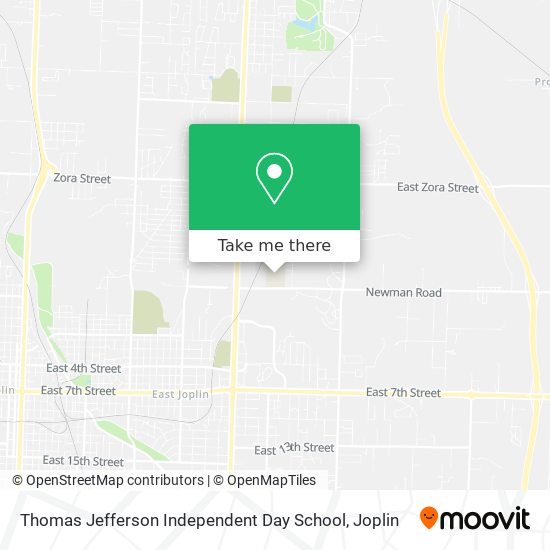 Thomas Jefferson Independent Day School map