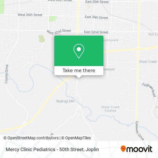 Mercy Clinic Pediatrics - 50th Street map