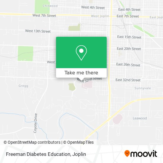 Freeman Diabetes Education map