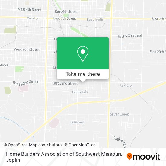 Home Builders Association of Southwest Missouri map