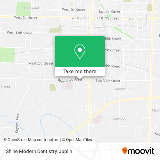 Shine Modern Dentistry map