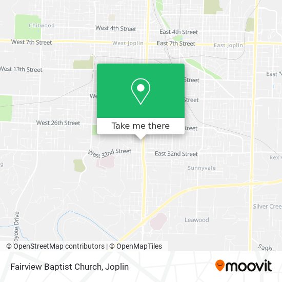 Mapa de Fairview Baptist Church