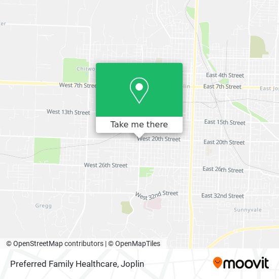 Preferred Family Healthcare map