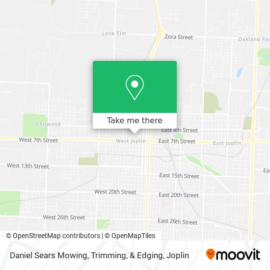 Mapa de Daniel Sears Mowing, Trimming, & Edging
