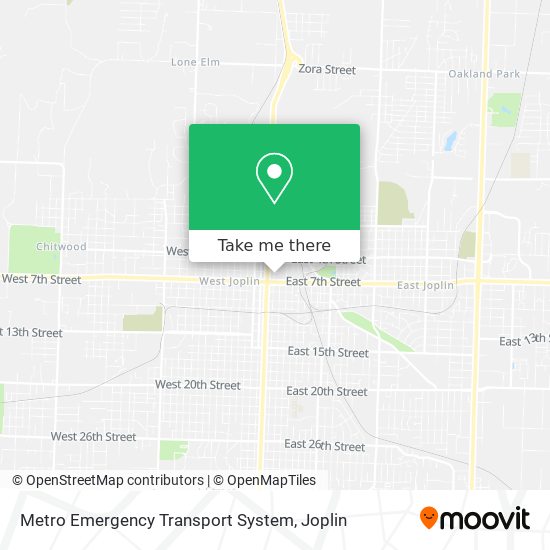 Metro Emergency Transport System map
