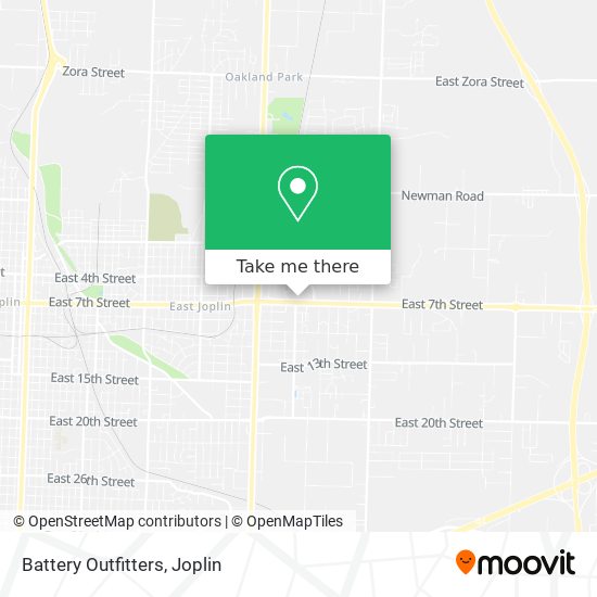 Battery Outfitters map