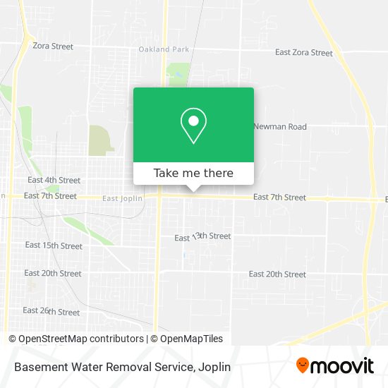 Basement Water Removal Service map