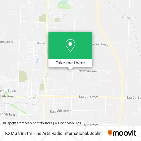 KXMS 88.7fm Fine Arts Radio International map