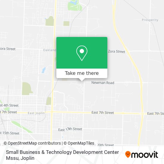 Mapa de Small Business & Technology Development Center Mssu