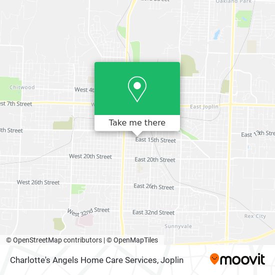 Charlotte's Angels Home Care Services map