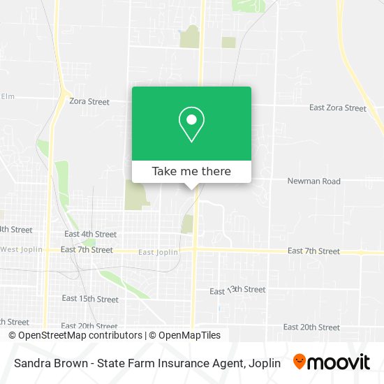 Mapa de Sandra Brown - State Farm Insurance Agent