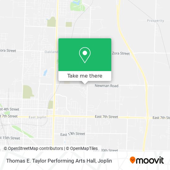 Thomas E. Taylor Performing Arts Hall map