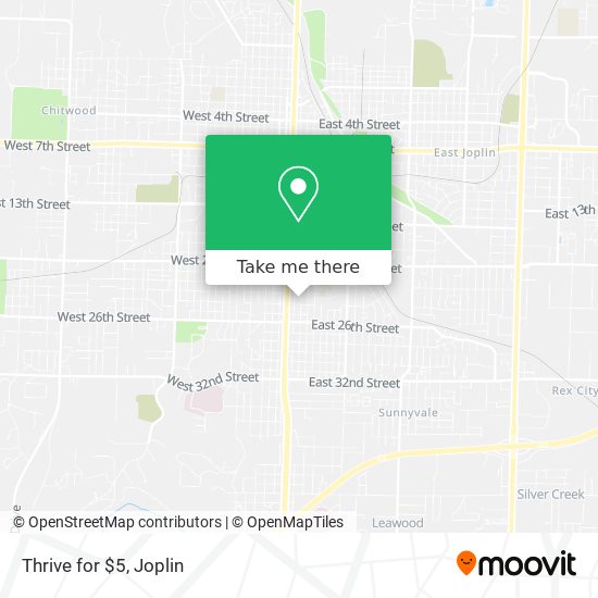 Thrive for $5 map