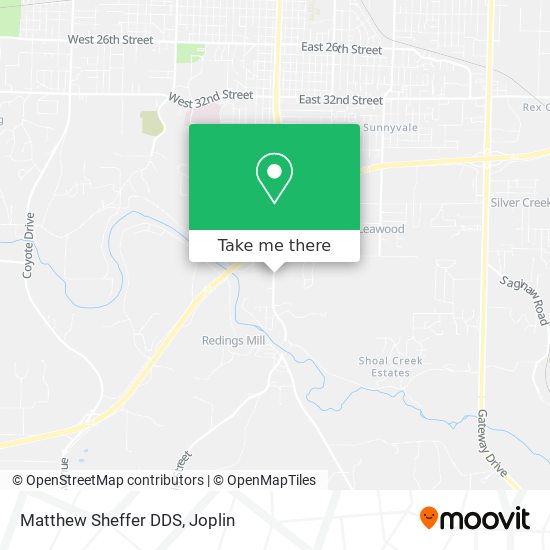 Mapa de Matthew Sheffer DDS