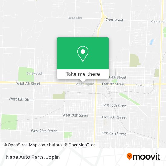 Napa Auto Parts map