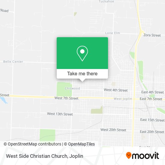 West Side Christian Church map