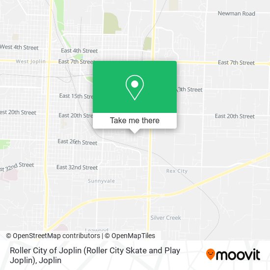 Roller City of Joplin (Roller City Skate and Play Joplin) map