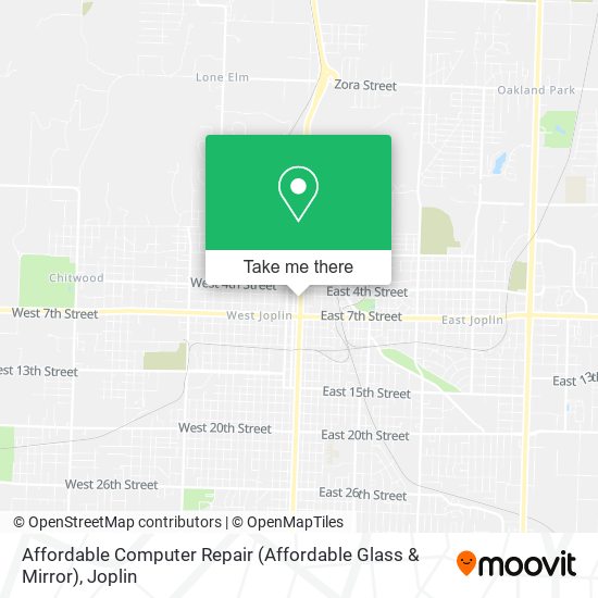 Affordable Computer Repair (Affordable Glass & Mirror) map
