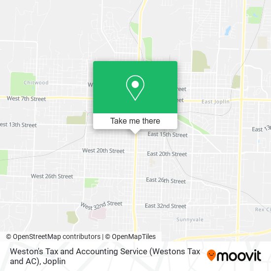 Weston's Tax and Accounting Service (Westons Tax and AC) map