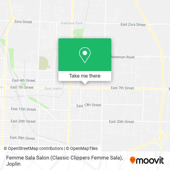 Femme Sala Salon (Classic Clippers Femme Sala) map