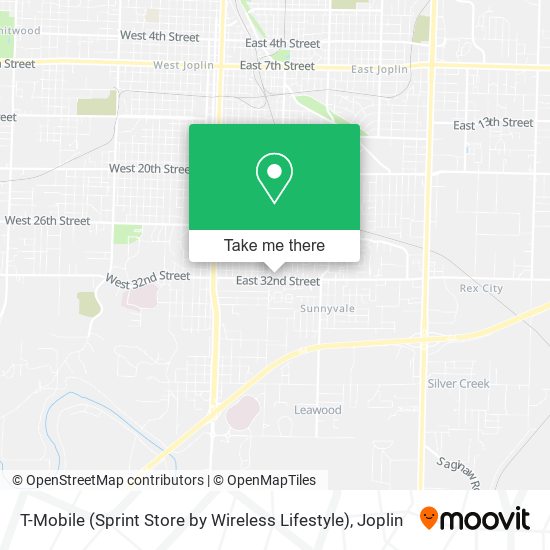 T-Mobile (Sprint Store by Wireless Lifestyle) map
