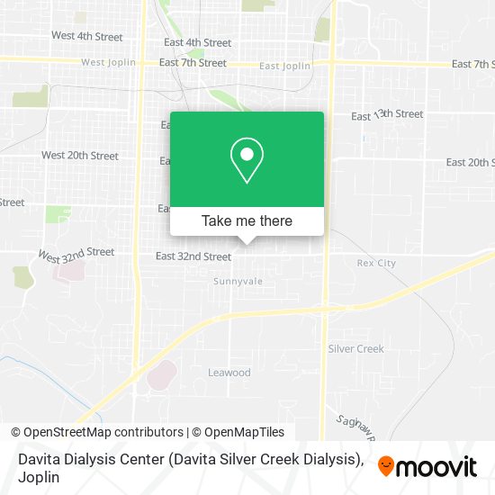 Davita Dialysis Center (Davita Silver Creek Dialysis) map