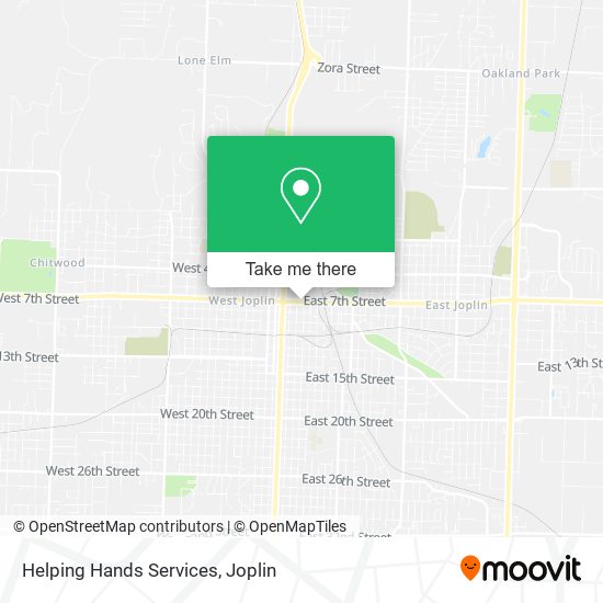 Helping Hands Services map