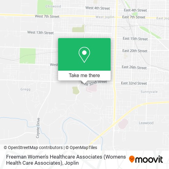 Freeman Women's Healthcare Associates (Womens Health Care Associates) map