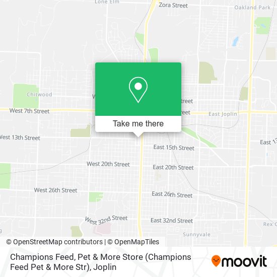 Champions Feed, Pet & More Store (Champions Feed Pet & More Str) map
