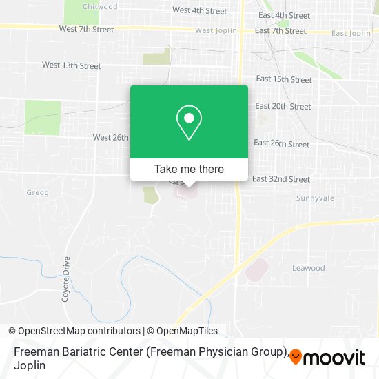Freeman Bariatric Center (Freeman Physician Group) map