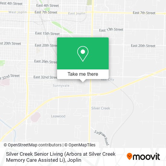 Silver Creek Senior Living (Arbors at Silver Creek Memory Care Assisted Li) map