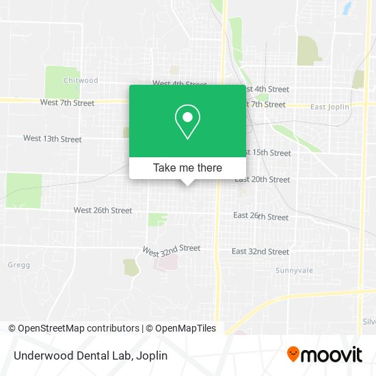 Underwood Dental Lab map