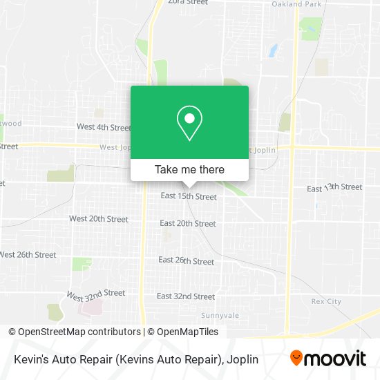 Kevin's Auto Repair (Kevins Auto Repair) map