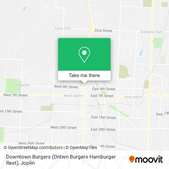 Downtown Burgers (Dntwn Burgers Hamburger Rest) map