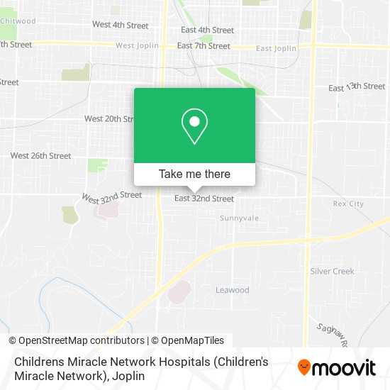 Childrens Miracle Network Hospitals (Children's Miracle Network) map